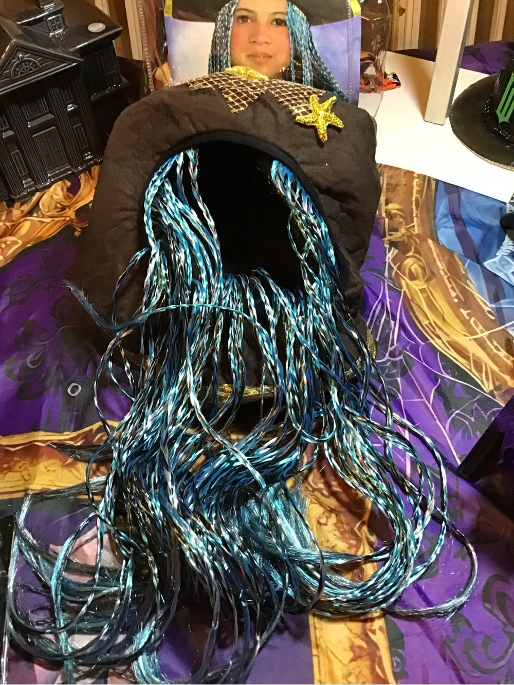 Disney descendants 2 UMA hat with braids one size child